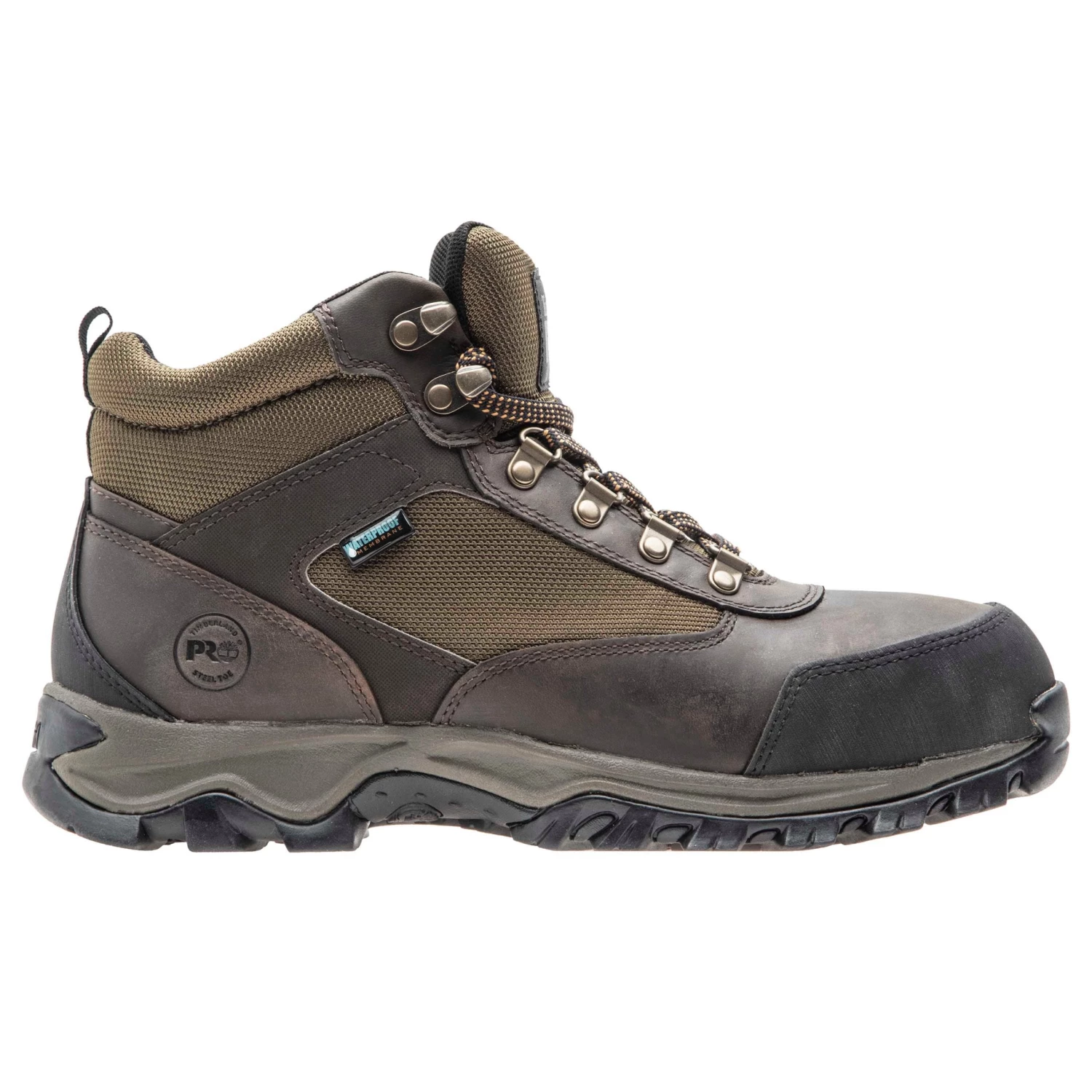 'Timberland Pro' Men's Keele Ridge WP EH Steel Toe - Brown / Green 3 'Timberland Pro' Men's Keele Ridge WP EH Steel Toe - Brown / Green