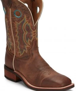 'Tony Lama' Men's 11" Americana Creedance Western - Brown / Turquoise