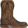 Justin Brands 'Tony Lama' Men's 11" Bowie Western Square Toe - Oak