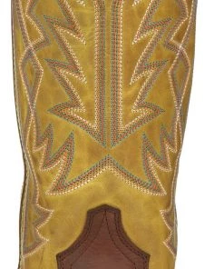 Justin Brands 'Tony Lama' Men's 15" Fairview Buckaroo Western Square Toe - Brown / Moss Green 14 Justin Brands 'Tony Lama' Men's 15