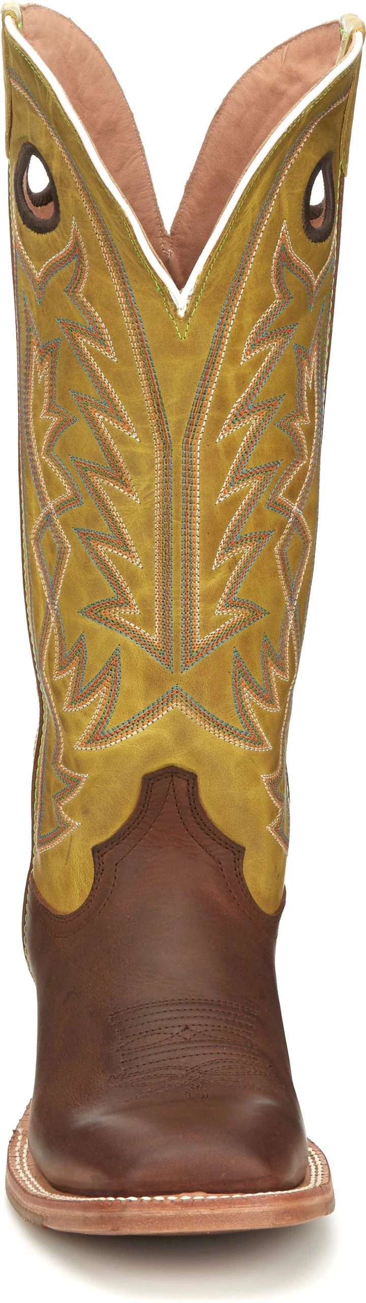 Justin Brands 'Tony Lama' Men's 15" Fairview Buckaroo Western Square Toe - Brown / Moss Green 6 Justin Brands 'Tony Lama' Men's 15" Fairview Buckaroo Western Square Toe - Brown / Moss Green