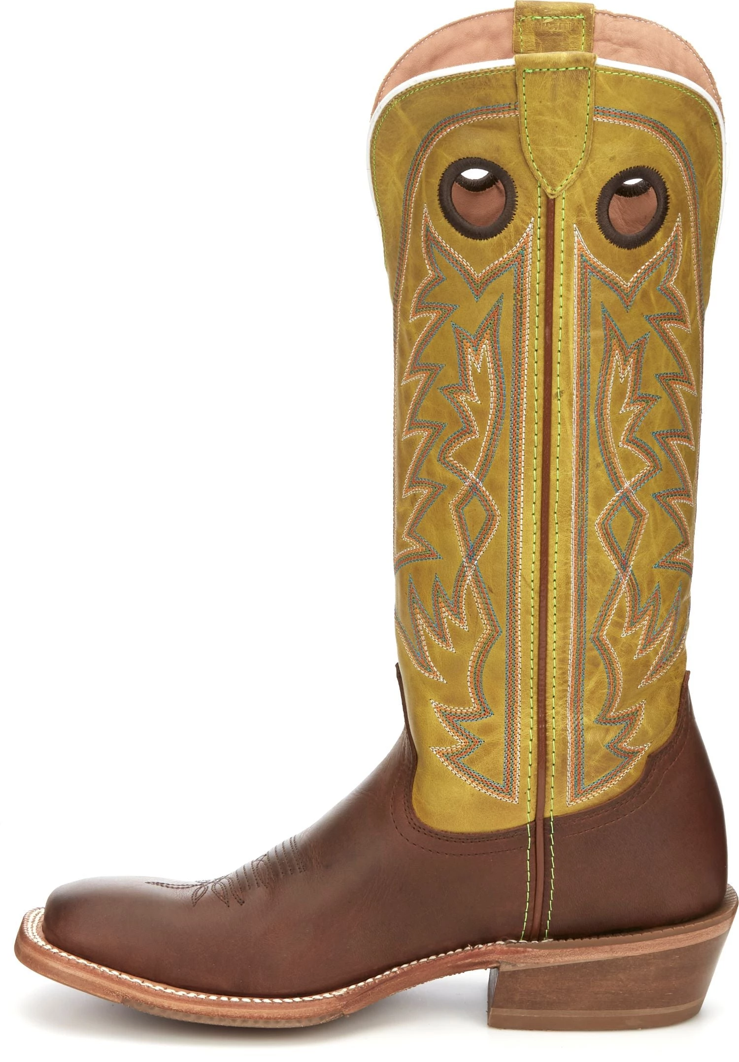 Justin Brands 'Tony Lama' Men's 15" Fairview Buckaroo Western Square Toe - Brown / Moss Green 11 Justin Brands 'Tony Lama' Men's 15" Fairview Buckaroo Western Square Toe - Brown / Moss Green