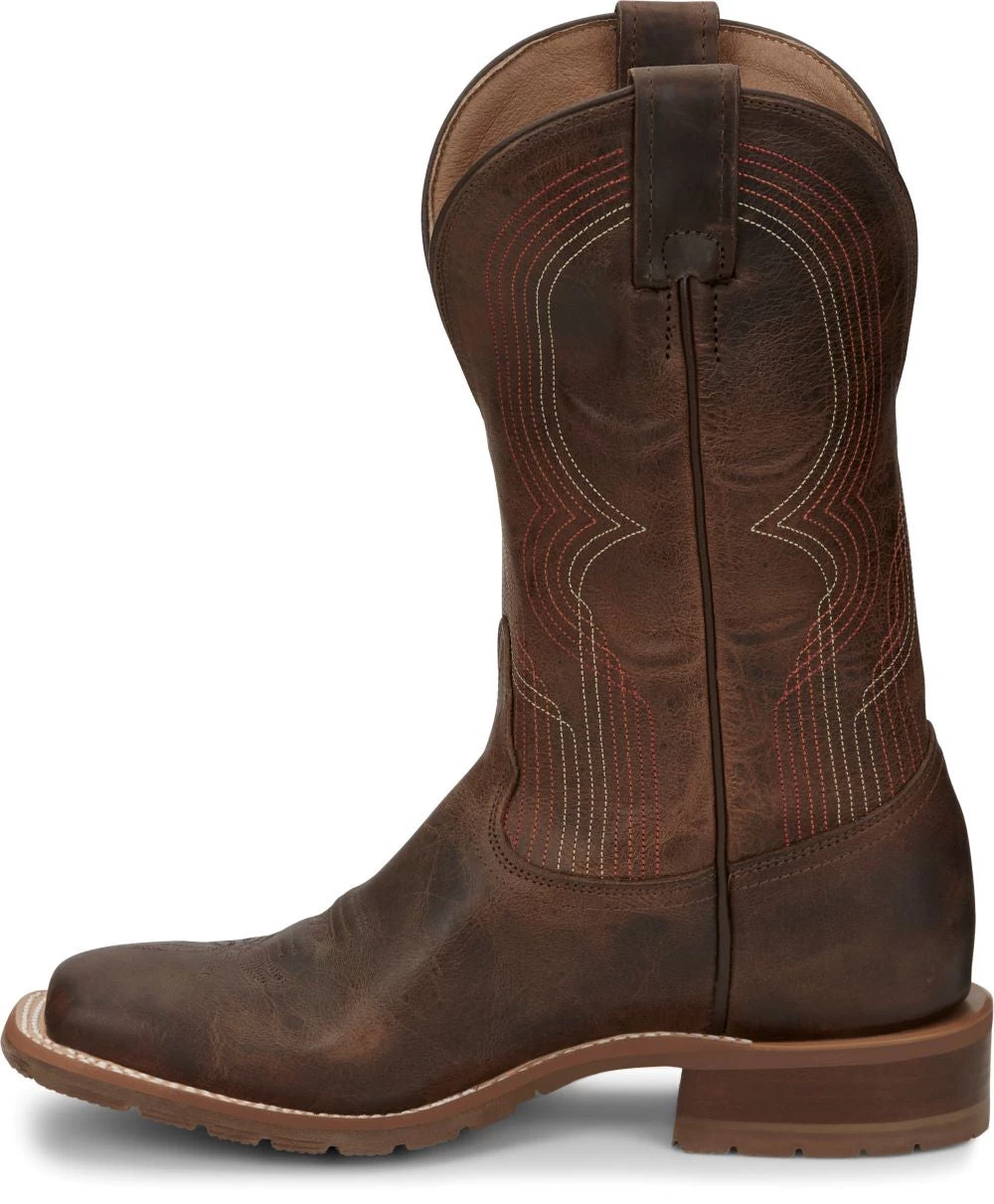 Justin Brands 'Tony Lama' Women's 11" Delaney Western Square Toe - Brown 7 Justin Brands 'Tony Lama' Women's 11" Delaney Western Square Toe - Brown