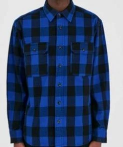 Unik International 'Unik' Men's Armored Motorcycle Riding Shirt - Blue / Black