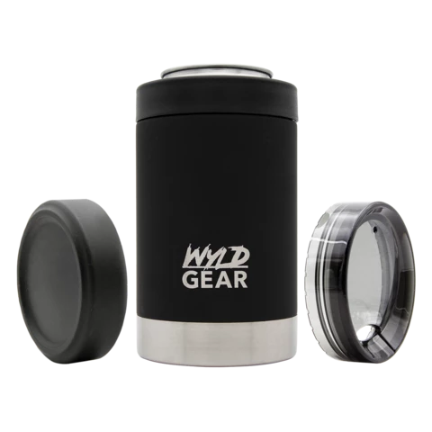 'WYLD GEAR' Multi Can Koozie - Black 3 'WYLD GEAR' Multi Can Koozie - Black