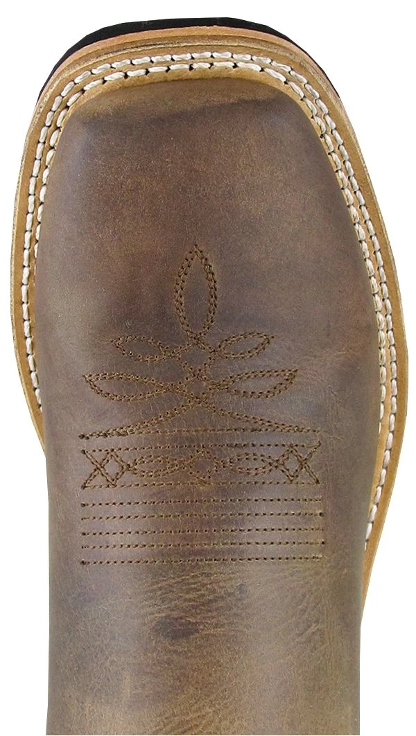 Smoky Mountain Boots 'Smoky Mountain' Youth Boonville Western Square Toe - Brown Distress Kids 4 Smoky Mountain Boots 'Smoky Mountain' Youth Boonville Western Square Toe - Brown Distress Kids