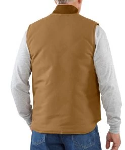'Carhartt' Men's Duck Vest Arctic Quilt Lined - Carhartt Brown 7 'Carhartt' Men's Duck Vest Arctic Quilt Lined - Carhartt Brown