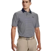 'Under Armour' Men's Performance Stripe Polo - Academy / White 2 'Under Armour' Men's Performance Stripe Polo - Academy / White