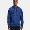 'Under Armour' Men's Rival Fleece Big Logo Hoodie - Tech Blue Light Heather / Indigo 1 'Under Armour' Men's Rival Fleece Big Logo Hoodie - Tech Blue Light Heather / Indigo