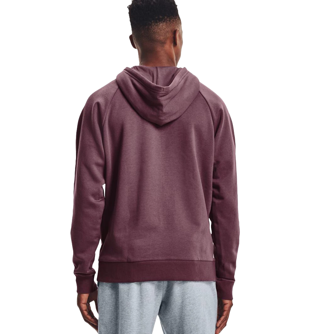 'Under Armour' Men's Rival Fleece Big Logo Hoodie - Ash Plum / Mauve Pink 4 'Under Armour' Men's Rival Fleece Big Logo Hoodie - Ash Plum / Mauve Pink