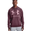 'Under Armour' Men's Rival Fleece Big Logo Hoodie - Ash Plum / Mauve Pink 1 'Under Armour' Men's Rival Fleece Big Logo Hoodie - Ash Plum / Mauve Pink