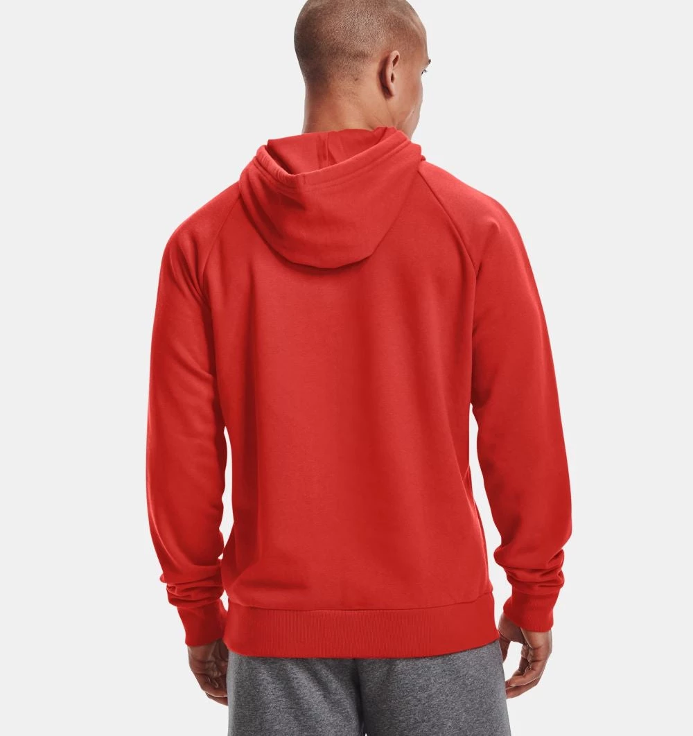 'Under Armour' Men's Rival Fleece Big Logo Hoodie - Radiant Red / Black 4 'Under Armour' Men's Rival Fleece Big Logo Hoodie - Radiant Red / Black