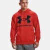 'Under Armour' Men's Rival Fleece Big Logo Hoodie - Radiant Red / Black