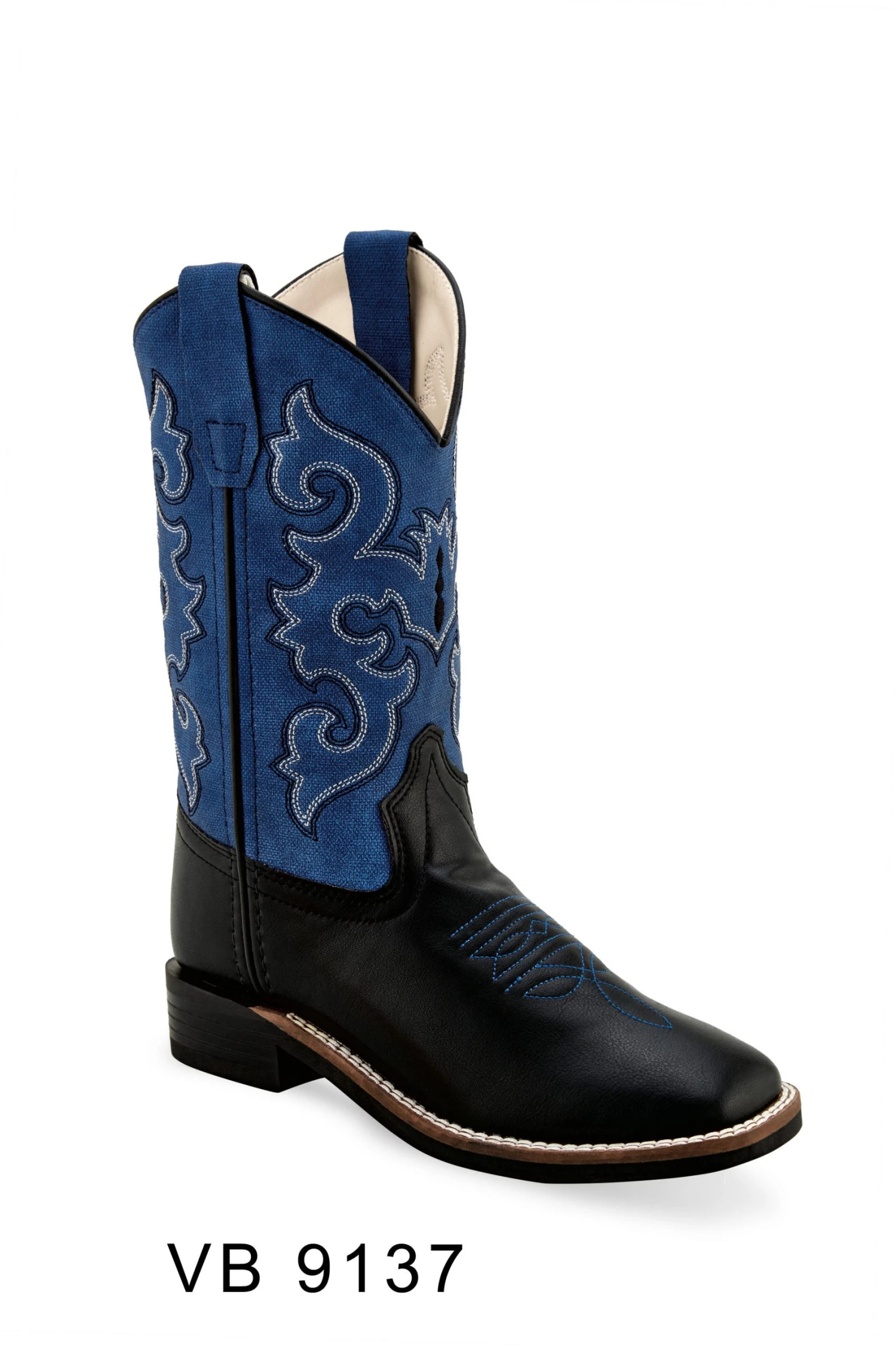 'Old West' Kids' 6.5" Boys Blue Western - Black / Blue 3 'Old West' Kids' 6.5" Boys Blue Western - Black / Blue