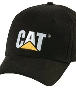 Men 'Caterpillar' Unisex Trademark Cap - Black