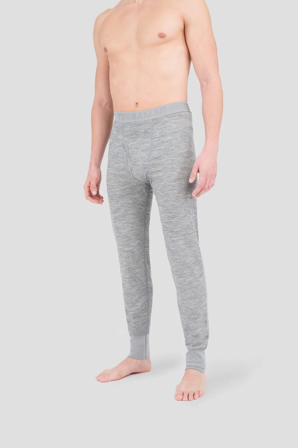 TERRAMAR BASE LAYER 'Terramar' Men's 3.0 Merino Wool Bi-Layer Heritage Pant - Grey Heather 3 TERRAMAR BASE LAYER 'Terramar' Men's 3.0 Merino Wool Bi-Layer Heritage Pant - Grey Heather