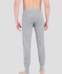 TERRAMAR BASE LAYER 'Terramar' Men's 3.0 Merino Wool Bi-Layer Heritage Pant - Grey Heather (Tall)