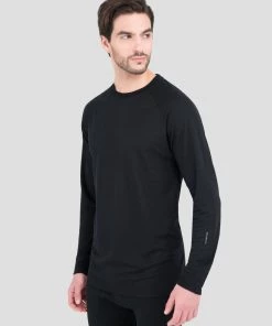 TERRAMAR BASE LAYER 'Terramar' Men's 2.0 Thermapeak® Heritage Crew - Black