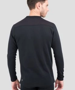 TERRAMAR BASE LAYER 'Terramar' Men's 3.0 Ecolator® Performance Crew - Black