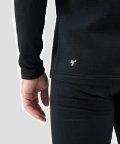 TERRAMAR BASE LAYER 'Terramar' Men's 3.0 Ecolator® Performance Crew - Black