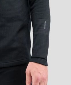 TERRAMAR BASE LAYER 'Terramar' Men's 3.0 Ecolator® Performance Half Zip - Black