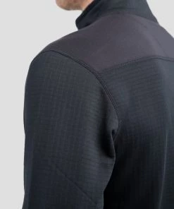 TERRAMAR BASE LAYER 'Terramar' Men's 3.0 Ecolator® Performance Half Zip - Black