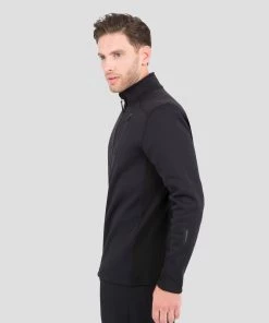 TERRAMAR BASE LAYER 'Terramar' Men's 4.0 Beast Performance Half Zip - Black
