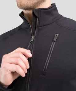 TERRAMAR BASE LAYER 'Terramar' Men's 4.0 Beast Performance Half Zip - Black