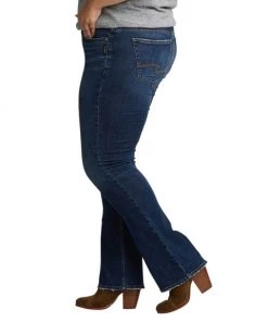 SILVER JEANS CO 'Silver Jeans' Women's Suki Mid Rise Slim Boot - Dark Indigo (Ext. Sizes)