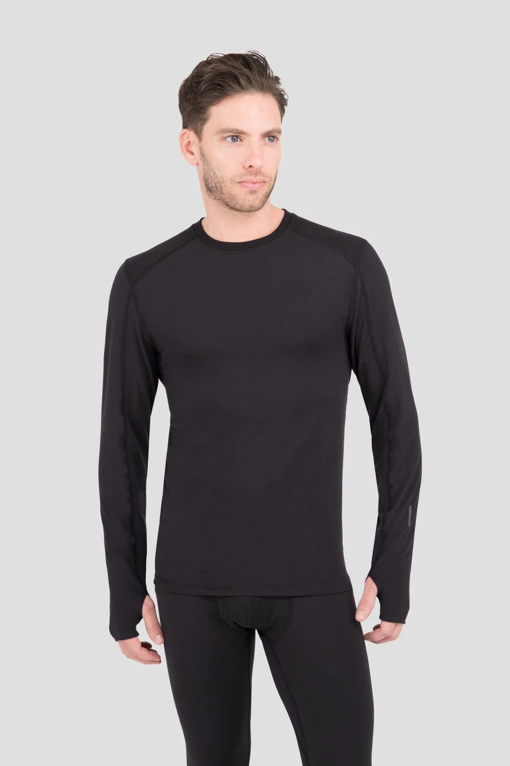 TERRAMAR BASE LAYER 'Terramar' Men's 2.0 Thermolator® Performance Crew - Black 3 TERRAMAR BASE LAYER 'Terramar' Men's 2.0 Thermolator® Performance Crew - Black
