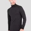 TERRAMAR BASE LAYER 'Terramar' Men's 2.0 Thermolator® Performance Turtle Neck - Black