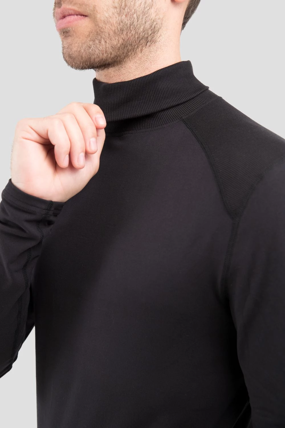 TERRAMAR BASE LAYER 'Terramar' Men's 2.0 Thermolator® Performance Turtle Neck - Black 5 TERRAMAR BASE LAYER 'Terramar' Men's 2.0 Thermolator® Performance Turtle Neck - Black