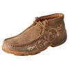 Twisted X Boots 'Twisted X' Women's Driving Moccasin - Bomber / Cream Stitching
