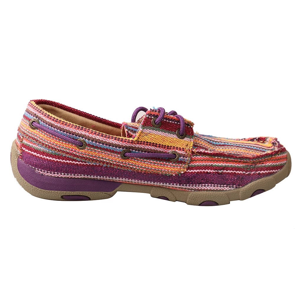 Twisted X Boots Driving Moc - Purple / Multi-Striped 7 Twisted X Boots Driving Moc - Purple / Multi-Striped