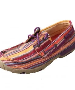 Twisted X Boots Driving Moc - Purple / Multi-Striped