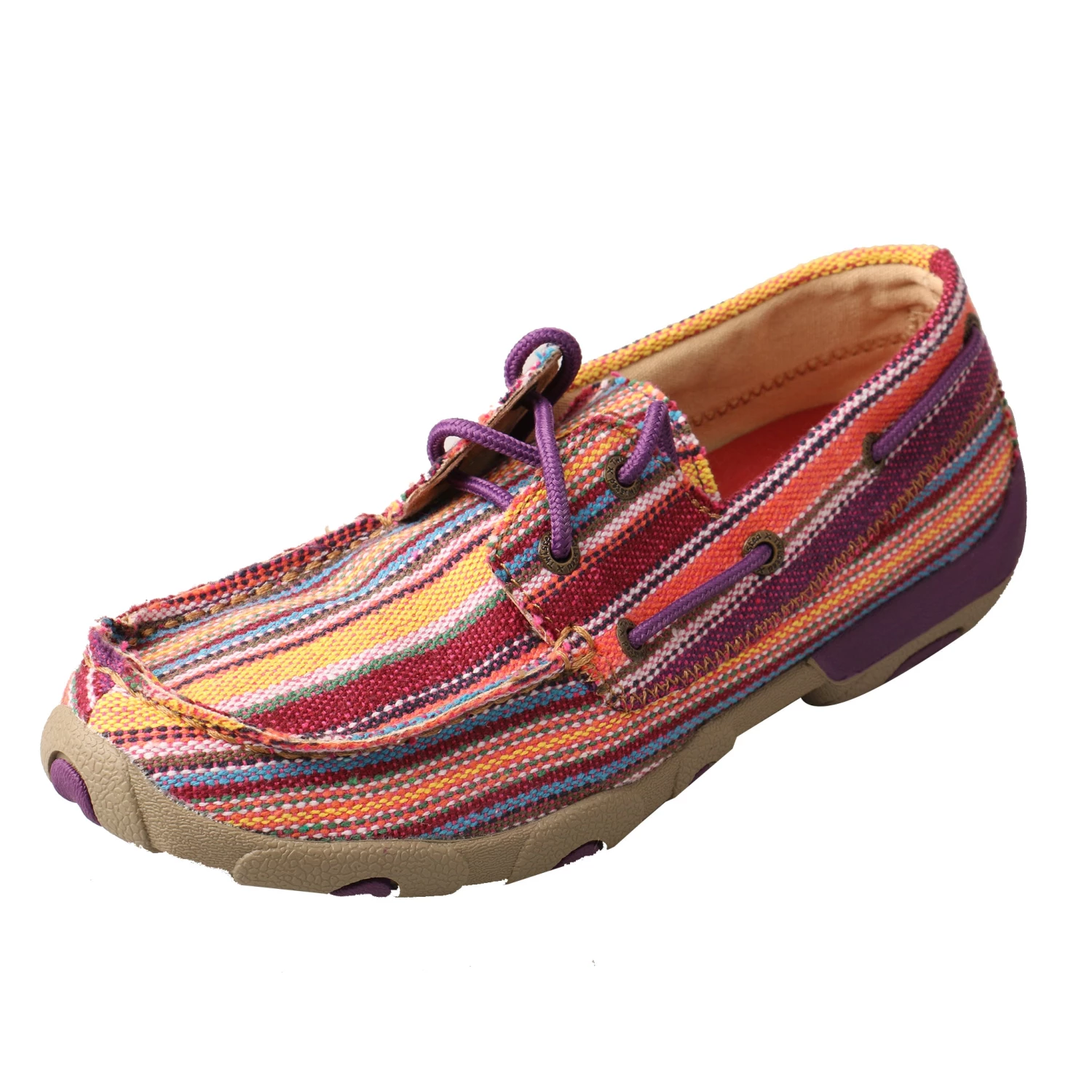 Twisted X Boots Driving Moc - Purple / Multi-Striped 3 Twisted X Boots Driving Moc - Purple / Multi-Striped