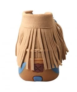 Twisted X Boots Driving Moccasin - Serape Fringe / Sand Suede Women