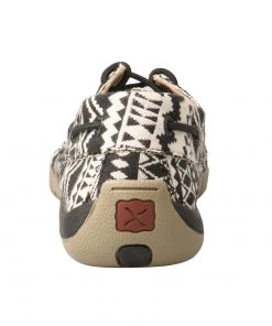 Twisted X Boots 'Twisted X' Women's Driving Moccasin - Black / White