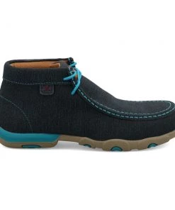 Twisted X Boots 'Twisted X' Women's Chukka Driving Moc EH Comp Toe - Dark Teal / Turquoise 15 Twisted X Boots 'Twisted X' Women's Chukka Driving Moc EH Comp Toe - Dark Teal / Turquoise