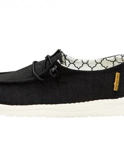 'Hey Dude' Wendy Youth Linen - Linen Black