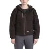 'Berne' Women's Modern Hooded Jacket - Dark Brown 2 'Berne' Women's Modern Hooded Jacket - Dark Brown