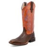 Twisted X Boots 'Twisted X' Women's 13" Ruff Stock Western Square Toe - Brown / Orange