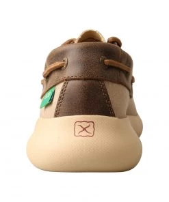 Twisted X Boots 'Twisted X' Women's EVA12R Boat Shoe - Khaki / Bomber