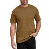 'Dickies' Heavyweight Crew T-Shirt - Brown Duck 2 'Dickies' Heavyweight Crew T-Shirt - Brown Duck