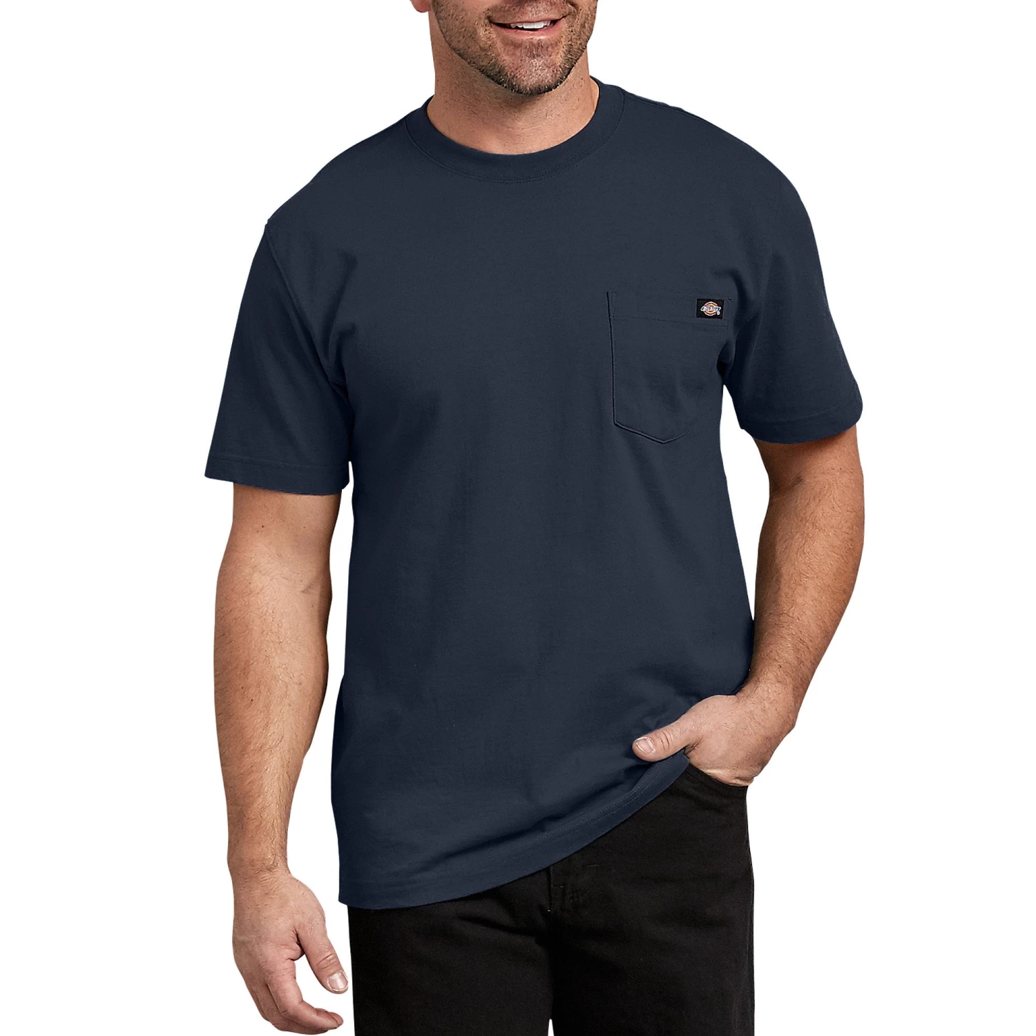 'Dickies' Heavyweight Crew T-Shirt - Dark Navy Men 3 'Dickies' Heavyweight Crew T-Shirt - Dark Navy Men