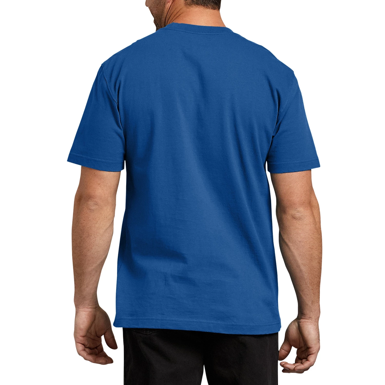 Men 'Dickies' Heavyweight Crew T-Shirt - Royal Blue 4 Men 'Dickies' Heavyweight Crew T-Shirt - Royal Blue