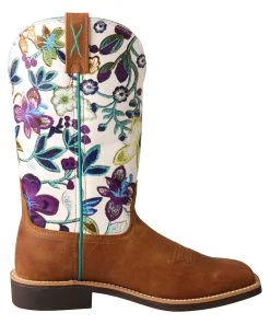 Twisted X Boots 'Twisted X' Women's 11" Top Hand Western - Tan / Floral 13 Twisted X Boots 'Twisted X' Women's 11