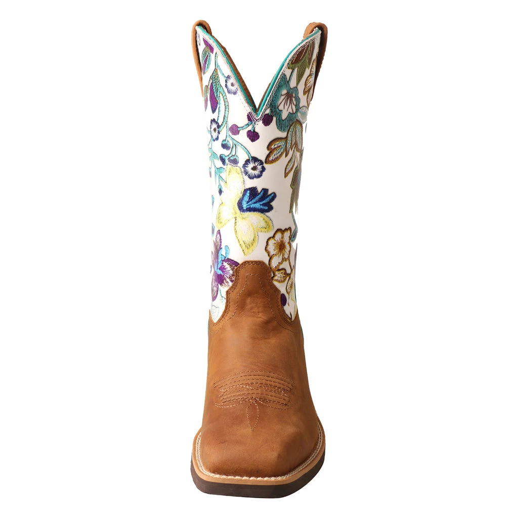 Twisted X Boots 'Twisted X' Women's 11" Top Hand Western - Tan / Floral 5 Twisted X Boots 'Twisted X' Women's 11" Top Hand Western - Tan / Floral