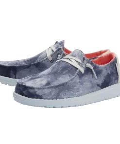 'Hey Dude' Women's Wendy - Tie Dye Navy Shoes & Boots
