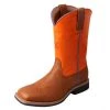 Twisted X Boots 'Twisted X' Youth 9" Western Square Toe - Tan / Orange